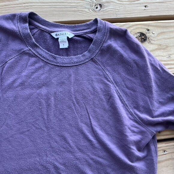 Athleta Mindset Sweatshirt Dark Sky Violet Purple Small - Picture 5 of 8